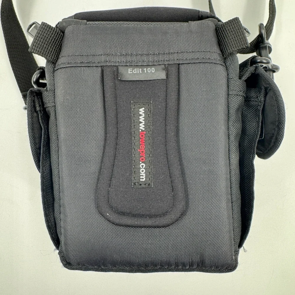 Lowepro Edit 100 Camera Bag Unisex OS Black Padded Shoulder Strap Utility Case